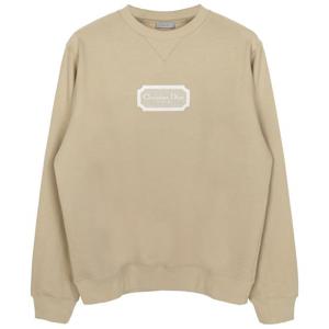 디올 베이지 꾸뛰르 로고 스웨트셔츠 343J694A0531 180