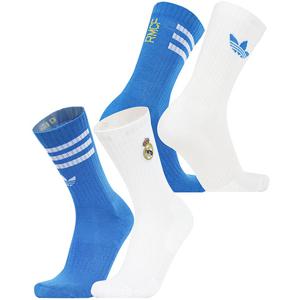 [정품] 아디다스 레알 마드리드 미드컷 크루 삭스 2팩 (JX3186)