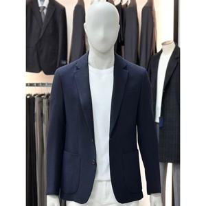 [바쏘옴므]네이비_모 혼방 솔리드 캐쥬얼 콤비 자켓 WSY1JS14A_S