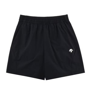 데상트 여성 쉬폰우븐 3.5부 웜업팬츠 SP322UWP79BLK