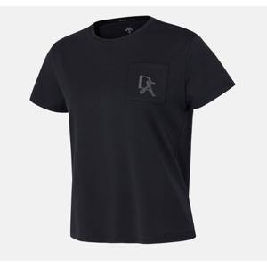 데상트 여성 포켓 반팔 티셔츠 B1 SQ322PTS75 BLK0 IVY0 LVND