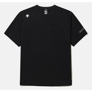 데상트 스몰 로고 우븐 반팔 B1 SQ321UTS75 BLK0 CHC0 WHT0