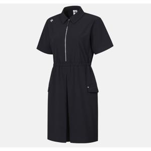 데상트 W 우븐 집업 원피스 B1 SQ322POP71 BLK0