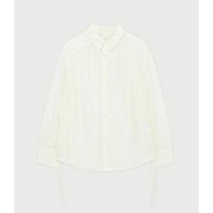 커버낫 여성 스트링 시어 오버핏 블라우스 B1 CO2501SH73 IV BK