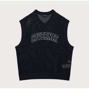 커버낫 로고 매쉬 니트 베스트 B1 CO2502KT47 DN