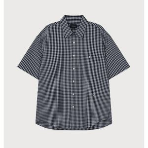 커버낫 깅엄 반팔 셔츠 B1 CO2502SS05 DN