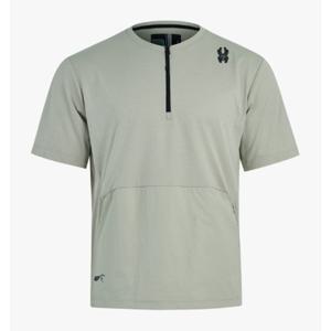 스파이더 맨즈 하프 집업 반팔 티 BB SPJMCNRS308M BEG BLK