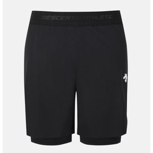 데상트 트레이닝 6인치 레깅스 부착형 쇼츠 B1 SQ321THP81 BLK0 GRY0