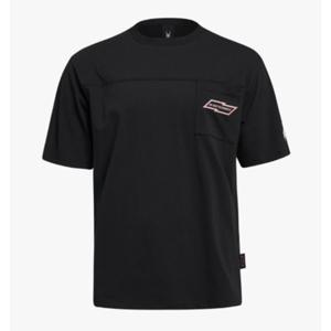 스파이더 체스트 포켓 반팔 티셔츠 BB SPIMCNRS342U BLK