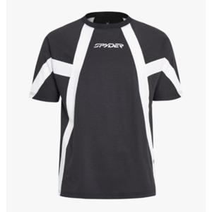 스파이더 컬러 블록 반팔 티셔츠 BB SPIMCNRS302U BLK