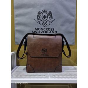 [몽크로스]몽크로스 양면덮개수납 남성크로스백 MC9531-1(브라운