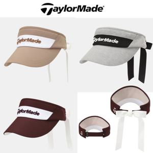 [테일러메이드] 어패럴 골프 웨어 25 F W TWHVO7624 999 여성 가을 리본 선바이저 썬캡 와이드챙 모자