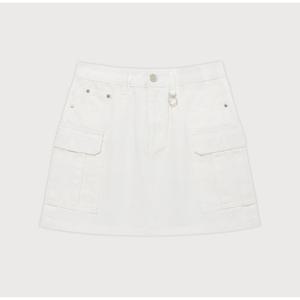 커버낫 우먼 카고 데님 미니 스커트 B1 CO2501SR70 WH BL