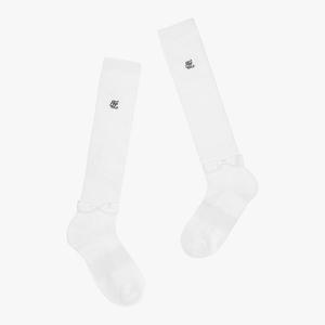 페어라이어 여성 리본 니삭스. (화이트)