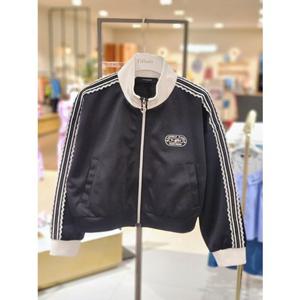 [프렌치캣 9D] (티파니) 블랙 레이스 테잎 집업 점퍼 (T54KAJ020)