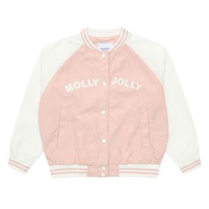 [에꼴리에][에꼴리에] 여아 배색 레터링 바시티 점퍼 23A1152_PK