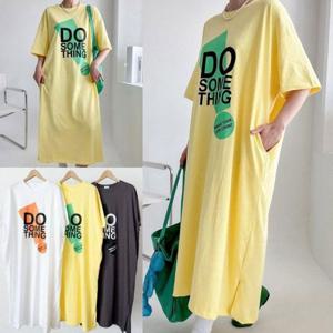 원피스 OPS 빅사이즈 카운트루즈 반팔 505U566S 여성