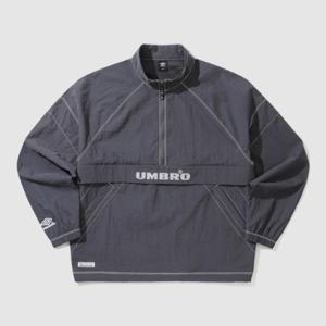 M 엄브로자켓 LQC UP321CWT91-DCH 크리스피 타슬란 긴팔 스탠넥 아노락 / DARK CHARCOAL