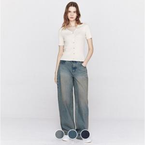 [지오다노]여성 MW 간절기 루즈핏 데님 청바지 415935