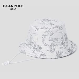 [빈폴골프] BJ298BA111 여성 화이트 그래픽 윈터 버킷햇