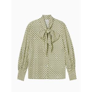 타미힐피거 W 패턴 타이넥 블라우스 BB T22E6WBL033WT1 0LJ