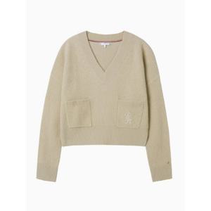 타미힐피거 W 울 브이넥 스웨터 BB T22E6KTO031WT1 AEG ZHO