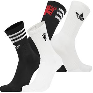 [정품] 아디다스 맨체스터 유나이티드 미드컷 크루 삭스 2팩 맨유 (JV5890)