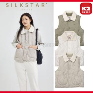 K2 가을 겨울 여성 실크스타 패딩 조끼/베스트/간절기/KWU24642YD