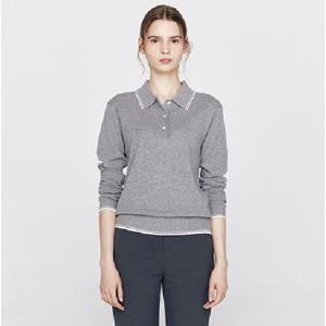 [지오다노]여성 간절기 14GG 폴로넥 긴팔 니트 스웨터 355907