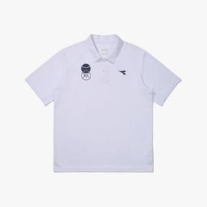 디아도라반팔티 AQS D5121TTS35WHT 테크니컬 윙 테니스 카라 반팔 티셔츠 WHITE
