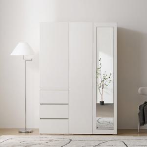 보루네오 마르체 모엔 1300 전신거울 시스템 서랍 옷장 세트 BKC826C (착불)