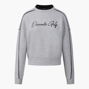 데상트골프웨어 JQS DP32WFTL92-MLGG 여성 절개라인 포인트 긴팔 티셔츠 / MELANGE GREY