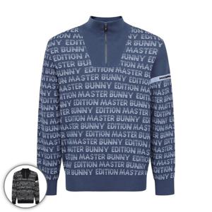 [마스터바니] 남성 로고 자카드 패턴 하프 집업 니트 (411E3SR205)