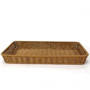 PP라탄 직사각바구니    주방용품 라탄바구니 바구니 나무채반 채반 라탄