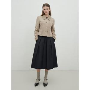 [올리브데올리브]밴딩 턱주름 스커트  OW5XS211