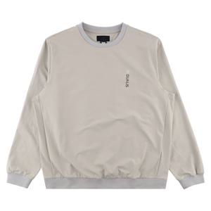 데상트 스트레치 이중직 우븐 맨투맨 SP323DWH91BEG