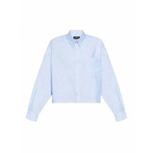 [APC] 라프리마 여성 셔츠 Sophia 크롭 코튼 COECKF12632IAB 라이트 Blue /8