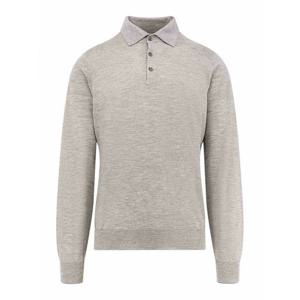 [BRUNELLO CUCINELLI] 라프리마 남성 폴로 캐시미어 앤 실크 pole M2300295C073D Grey /8