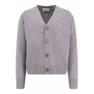 [AMI] 라프리마 남성 가디건 인 울 앤 캐시미어 HKC371KN0071050 라이트 Grey /8