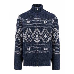 [BRUNELLO CUCINELLI] 라프리마 남성 가디건 알파카 mixed 위드 자수 M2B301706CGY89 Dark Blue /8