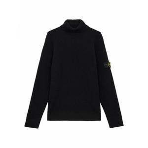 [STONE ISLAND] 라프리마 남성 보트 넥 Dolcevita 셔츠 인 certified 버진 울 K2S155100052S00C2V0029 블랙 /8