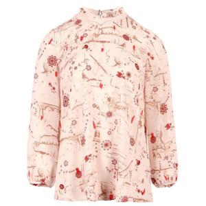 [벨리시앙]프릴넥 긴팔 블라우스 BL2314