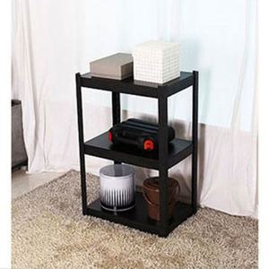 고릴라렉 블랙 600 3단 60cm 1P 앵글선반 조립식선반 철제앵글 고릴라랙 창고선반 베란다선반 3단앵글선반 3단조립식선반 3단철제앵글 3단창고선반 베란다3단선반