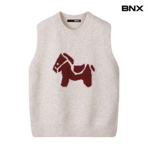 [BNX]애니멀 울풀오버 베스트 (BX3VT002L0)