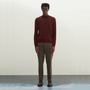 [인디안]중년 남성 솔리드 하프넥 니트 MUEBH4F8201GL