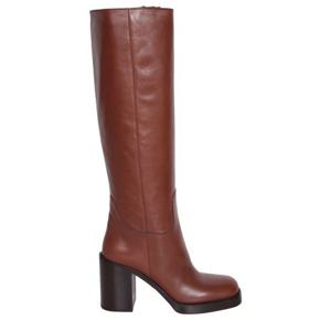 25 FW 프라다 니하이 레더 라운드토 부츠 1W281NF070