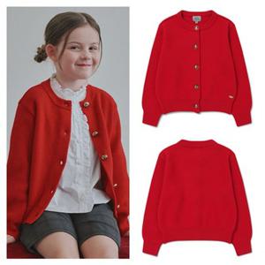 빈[BEEN]HP BZ53CK02RD 레드 라운드넥 니트 가디건PG