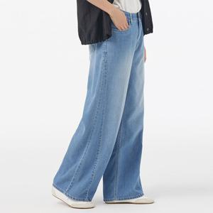 [빌드]BPFP301 사이드 절개 데님/빅사이즈/미시/여성/가을