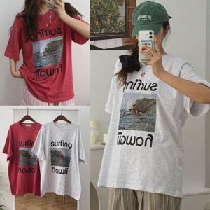 티셔츠 맨투맨 후드티 빅사이즈 쿨하와이프린팅티셔츠 506U748S