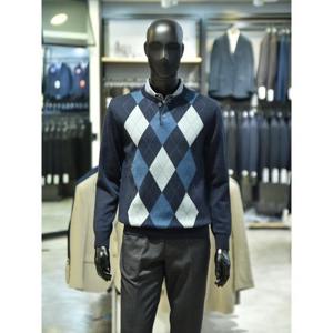 오스틴리드 세이브존03 가을 아가일패턴 레이어드 니트 AWT37725